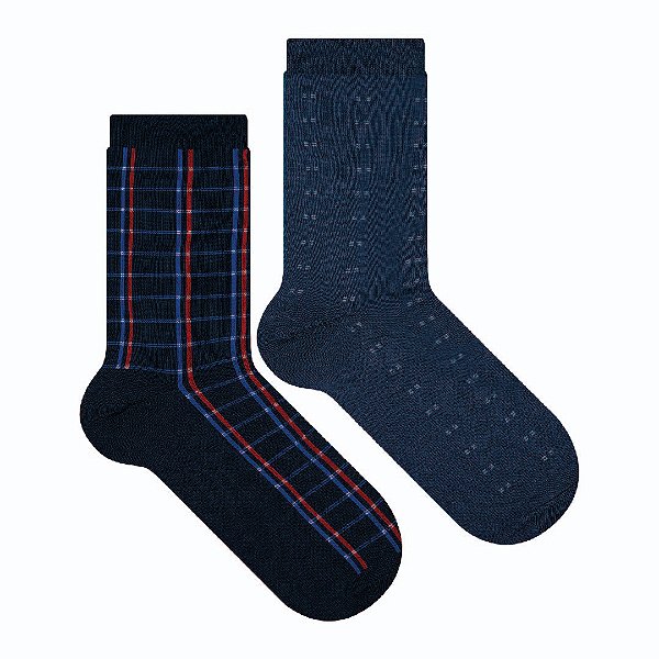 Kit 2 Pares Social - Tam 39-42