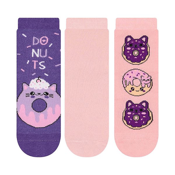 Kit 3 Pares Soquete Infantil