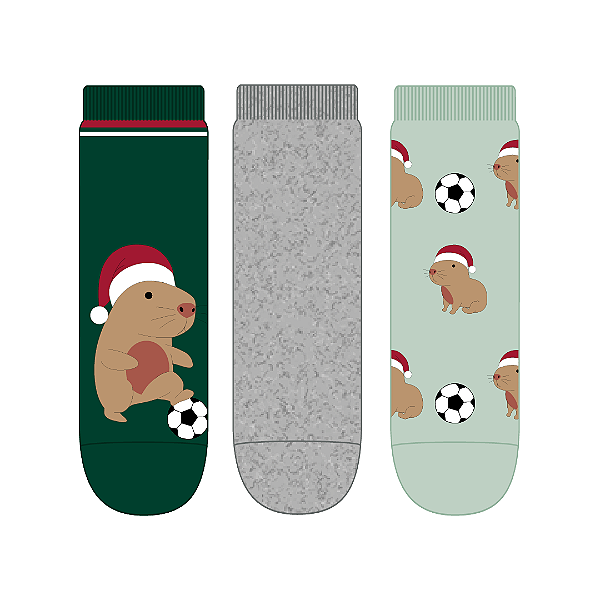 Kit 3 Pares Soquete Infantil