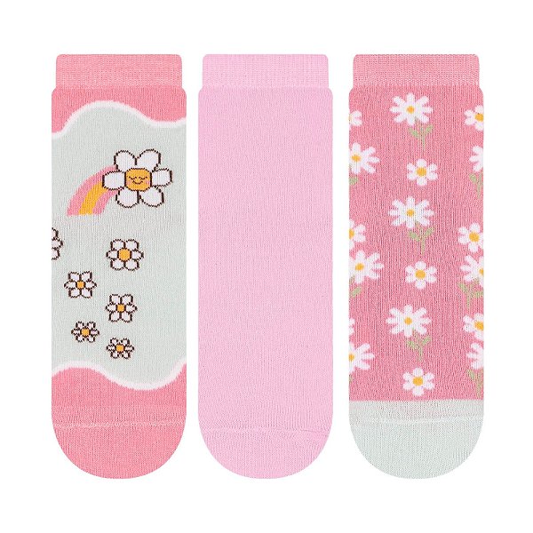 Kit 3 Pares Soquete Infantil