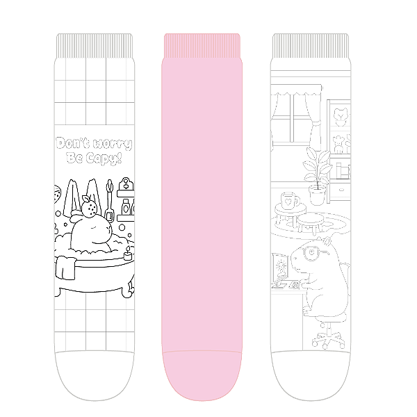 Kit 3 Pares Soquete -  Tam 34 a 39 - Capy Colors
