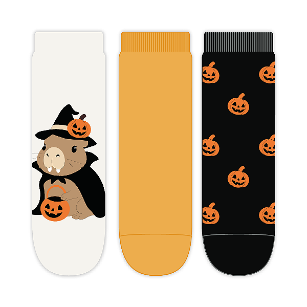 Kit 3 Pares Cano Curto - Tam 34 a 39