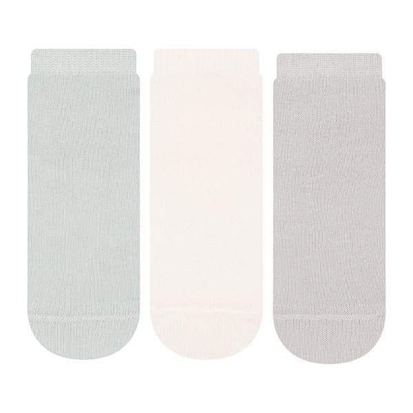 Kit 3 Pares Soquete Bebê - Tam 17 a 22