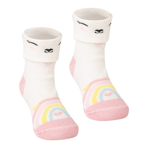 Soquete Bebê Punho Duplo - Tam 17 a 22