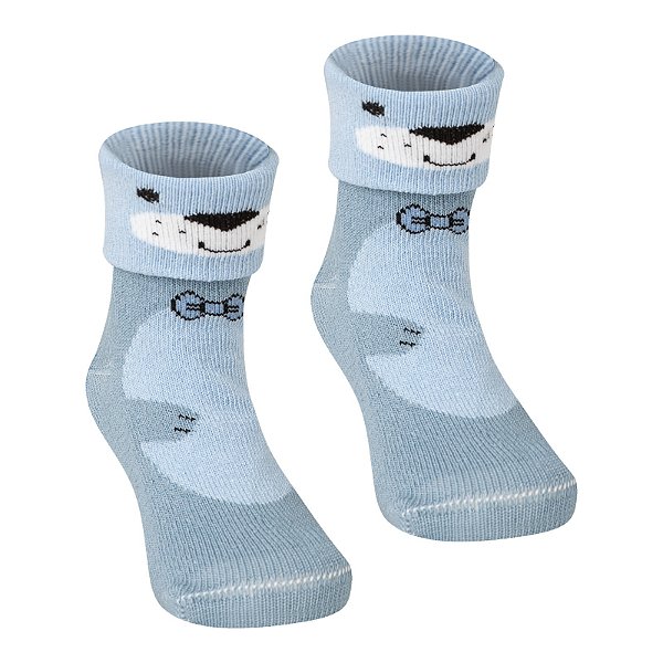 Soquete Bebê Punho Duplo - Tam 17 a 22