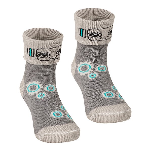 Soquete Bebê Punho Duplo - Tam 17 a 22