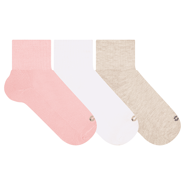 Kit 3 Pares Cano Médio Especial- Tam 34 a 38