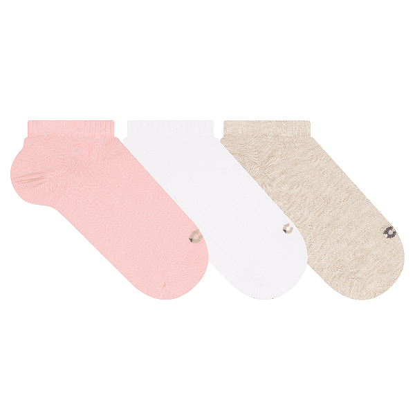 Kit 3 Pares Cano Curto Especial - Tam 34 a 38