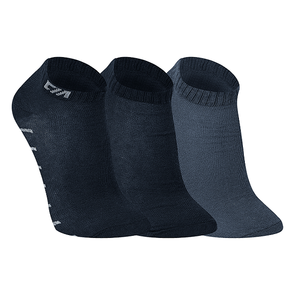 Kit 3 Pares Cano Curto - Tam 39 a 42