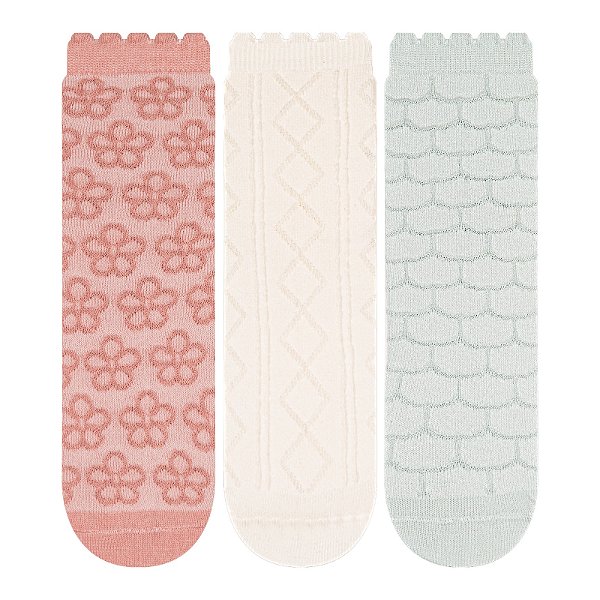 Kit 3 Pares Soquete - Tam 34 a 39