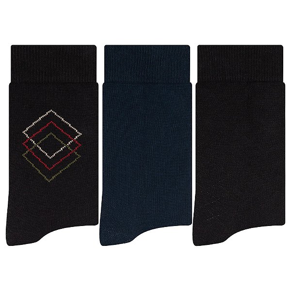 Kit 3 Pares Social - Tam 39-42