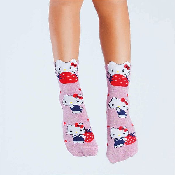 Soquete 3D Infantil -Hello Kitty