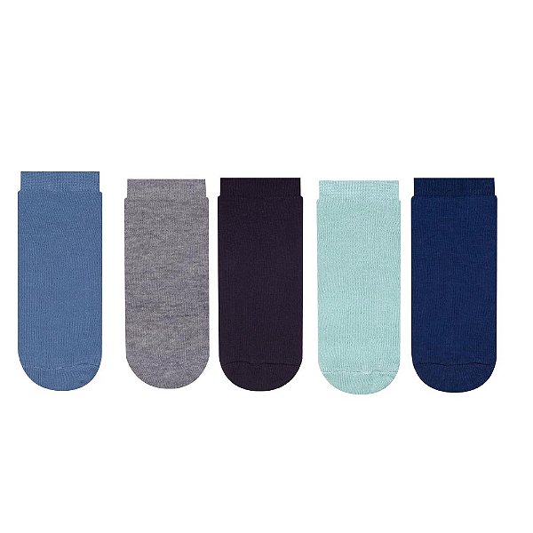 Kit 5 Pares Cano Curto Infantil