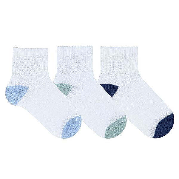 Kit 3 Pares Cano Médio Infantil