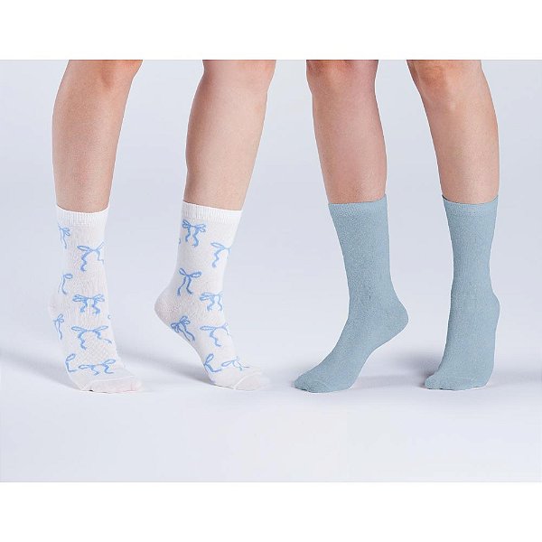 Kit 2 Pares Cano Longo - Tam 34 a 39