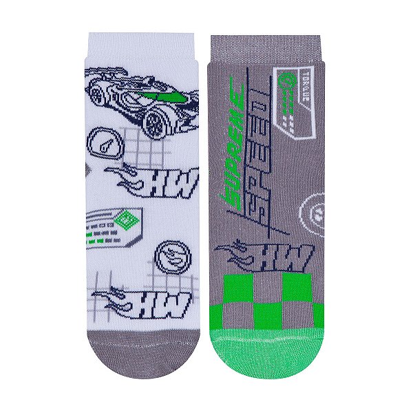 Kit 2 Pares Cano Médio Hot Wheels - 23 ao 38