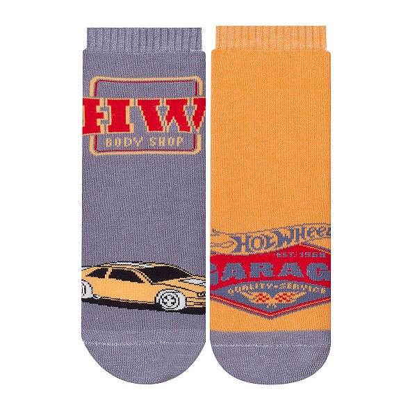 Kit 2 Pares Cano Curto HotWheels - Tam 39 a 43