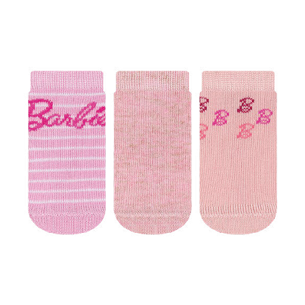 Kit 3 Pares Cano Médio Barbie - Tam 13 a 16(0 a 12meses)