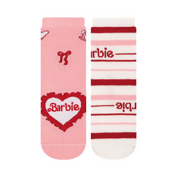 Kit 3 Pares Cano Curto Barbie Infantil e Adulto - Tam 23 a 39