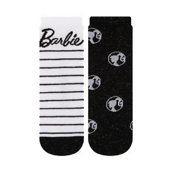 Kit 3 Pares Cano Curto Barbie Infantil e Adulto - Tam 23 a 39