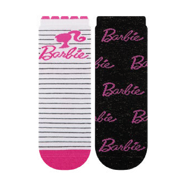 Kit 3 Pares Cano Médio Barbie Infantil e Adulto - Tam 23 a 39