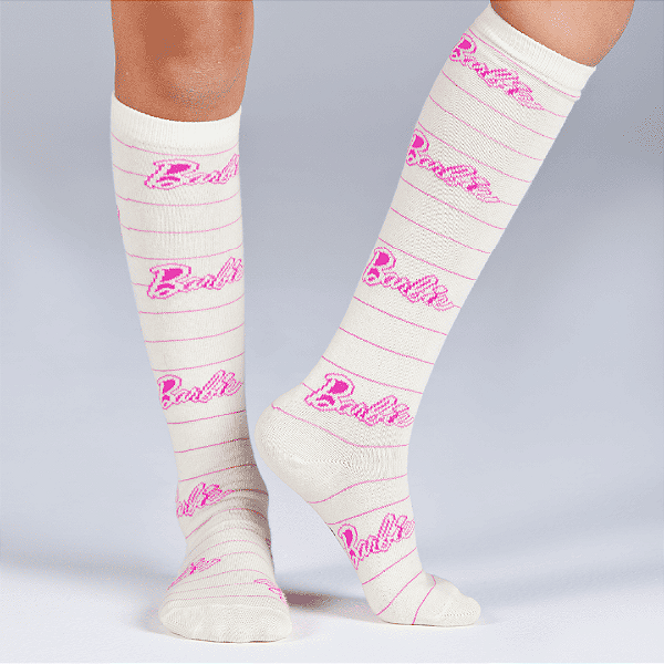 Meia 3/4 da Barbie Infantil