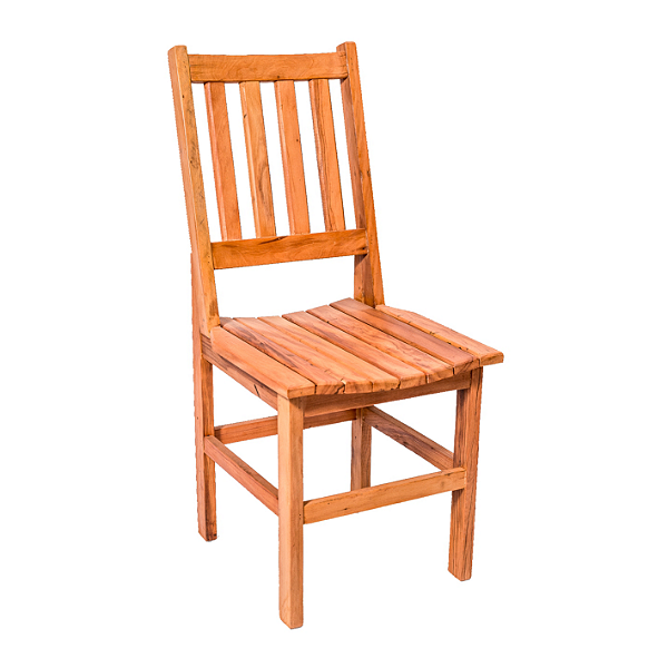 Cadeira Rústica Fortaleza em Madeira Maciça de Demolição