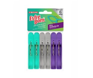 Pacote de Prendedores para Roupa Mega EsfreBom com 6 unidades – Bettanin