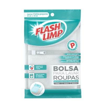 Bolsa para Lavar Roupas P 30cm X 40cm - Flash Limp