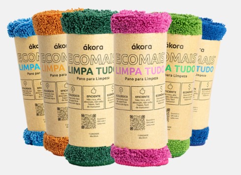 Pano Ecomais Limpa Tudo - Ákora