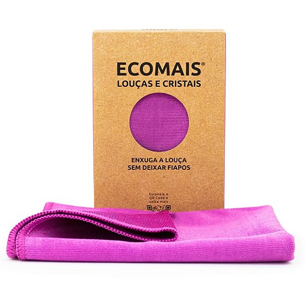 Pano Ecomais Louças e Cristais Rosa - Ákora