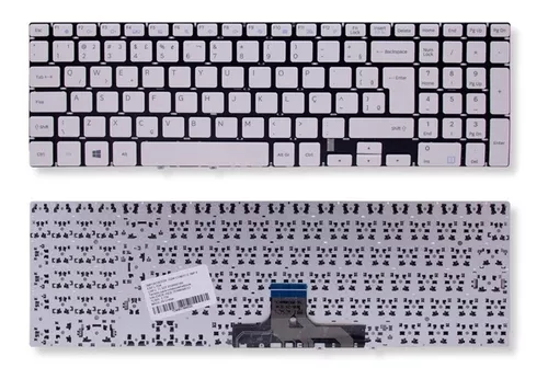 Teclado Samsung Np300e5m Np300e5l Np300ek Branco Br Abnt2