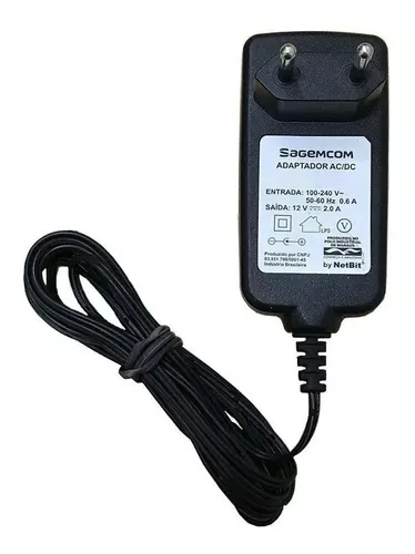 Fonte Carregador Para Positivo Duo Zr3630 Zr3635 12v 2a 24w