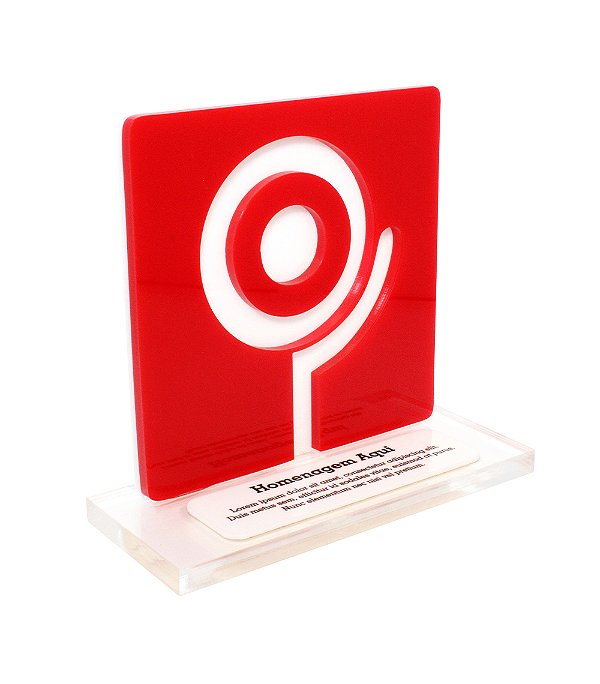 Troféu Acrílico até 15cm