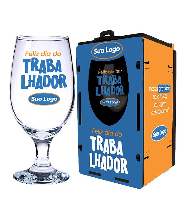 Taça Cerveja Zar 370ml c/Caixa - Dia do Trabalhador