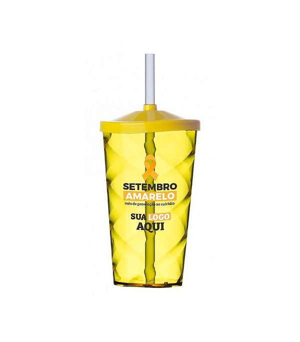 Copo PS 550ml Personalizado - Setembro Amarelo