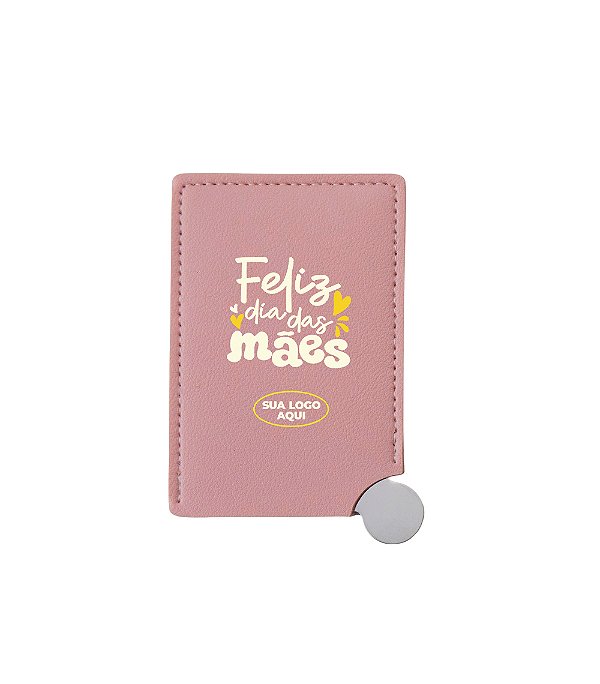 Espelho de Aço Inox Personalizado - Dia das Mães