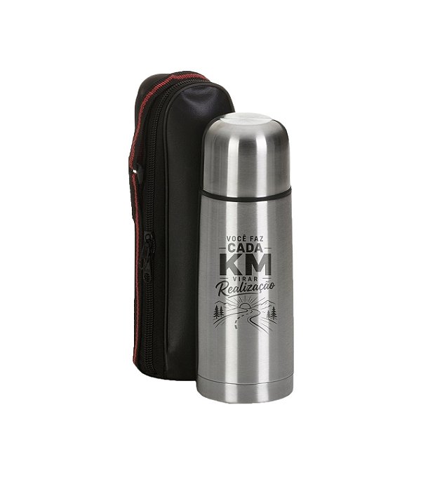 Garrafa Térmica Inox 350ml Personalizada - Dia do Motorista