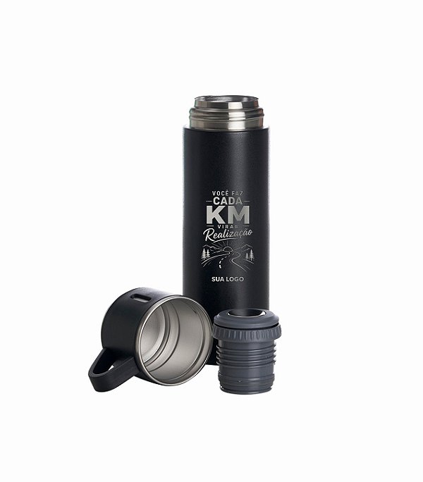 Garrafa Térmica de Inox Personalizada 450ml - Dia do Motorista