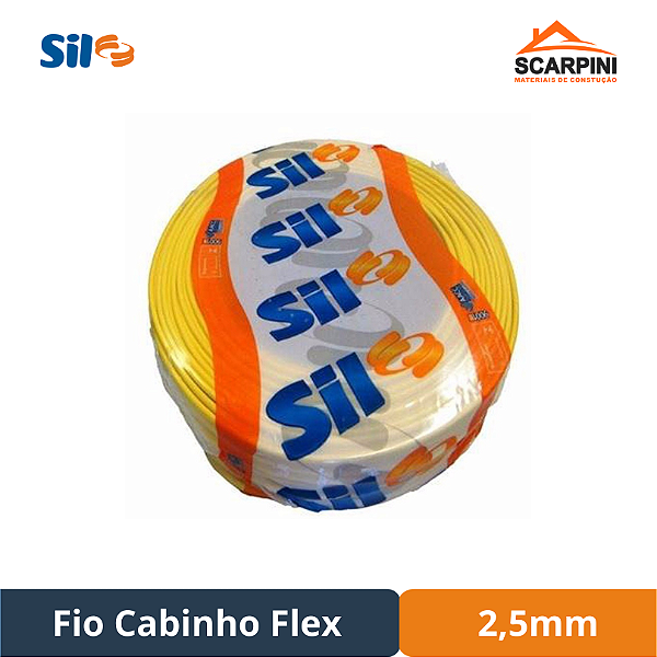 Fio Cabinho Sil - 2,5mm - 100 Metros