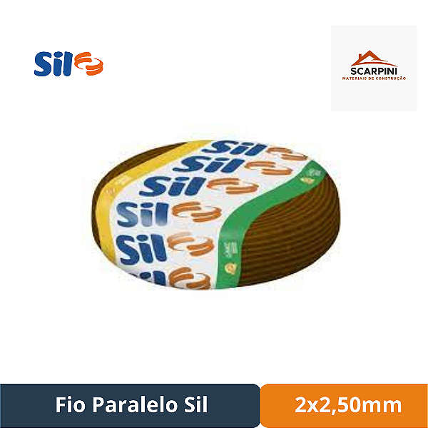 Fio Paralelo Sil - 2x2,50mm - 100 Metros