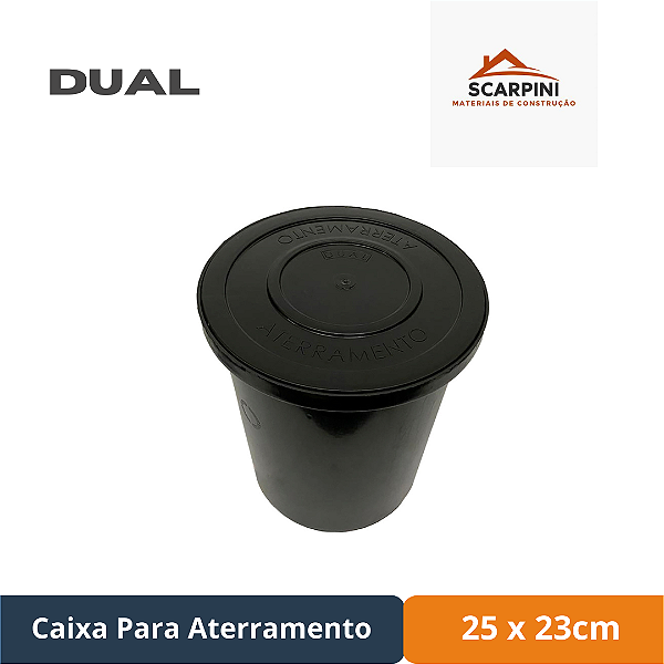 Caixa Para Aterramento DUAL 25 X 23CM