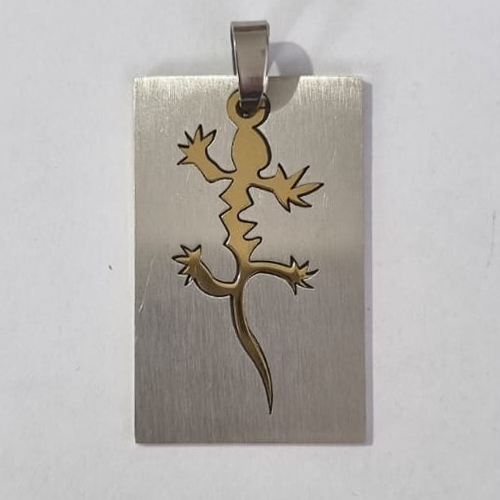 PINGENTE EM AÇO INOXIDÁVEL 316L PLACA LARGATIXA CENTRO LIVRE  39MM ACPG000021
