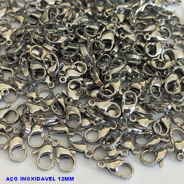 ACESSÓRIO EM AÇO INOXIDÁVEL 316L - FECHO LAGOSTA 11MM COMPOSIÇÃO 100% AÇO INOXIDÁVEL ACAC000002