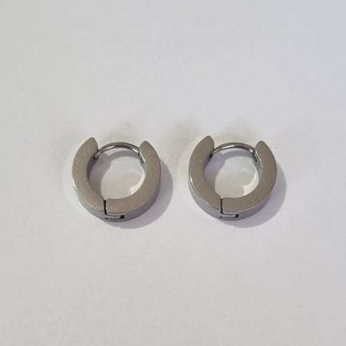 BRINCO EM AÇO INOXIDÁVEL ARGOLA 13MM LARGURA 3MM COM TRAVA ACBR0000119