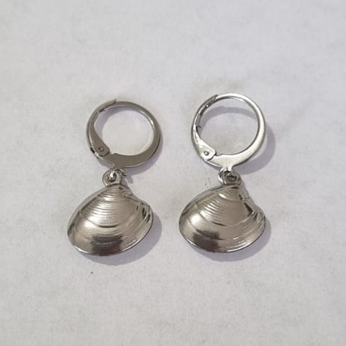 BRINCO EM AÇO INOXIDÁVEL ARGOLA DE PRESSÃO CONCHA 12MM ACBR0000125