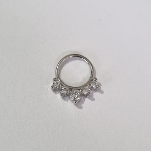 PIERCING EM AÇO CIRÚRGICO NARIZ COM MICRO ZIRCÔNIAS 11MM (VALOR UNITÁRIO) ACPI000003