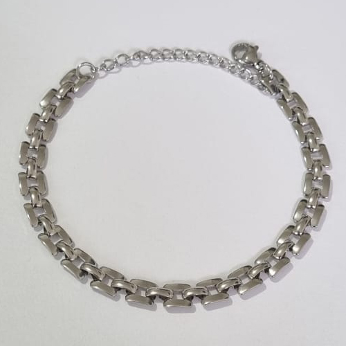 PULSEIRA EM AÇO INOXIDÁVEL 316L 16CM + EXTENSOR FECHO LAGOSTA ACPS000352