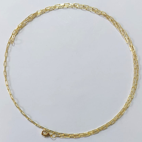 CORRENTE DE OURO 3 MILÉSIMOS+ VERNIZ DIAMOND 60CM ESTILO CARTIER LARGURA 2,2MM OUCR000020