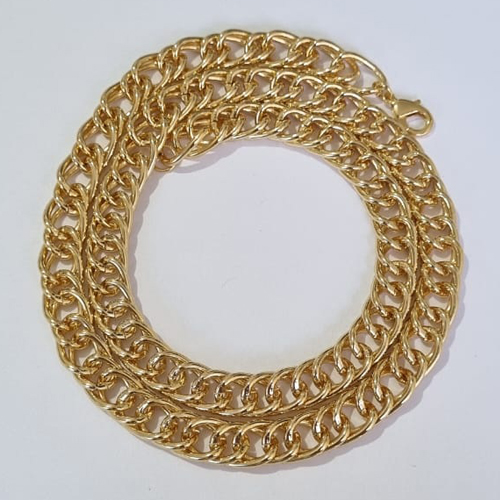 CORRENTE DE OURO 5 MILÉSIMOS+ VERNIZ CATAFORÉTICO 60CM LARGURA 8MM FECHO LAGOSTA OUCR000032